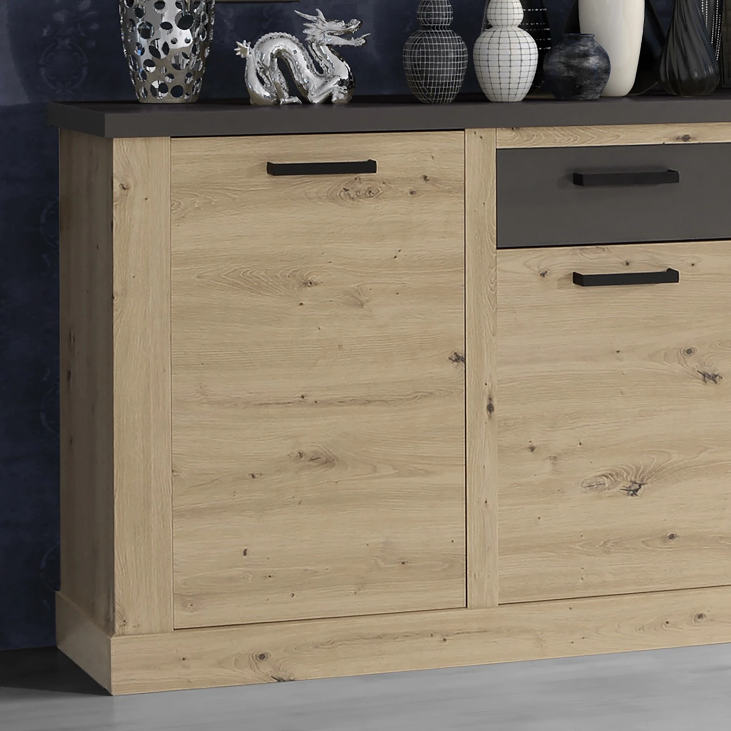 Ridgevalley Sideboard Moro II - Eiche Artisan Dekor / Grau 8 Ridgevalley Sideboard Moro II - Eiche Artisan Dekor / Grau – Bild 8