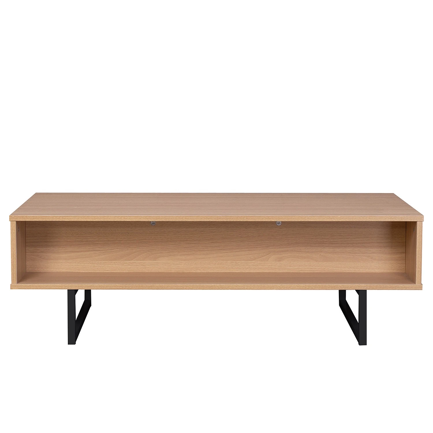 Loftscape TV-Lowboard Borsh - Echtholzfurnier - Eiche / Schwarz 2 Loftscape TV-Lowboard Borsh - Echtholzfurnier - Eiche / Schwarz – Bild 2