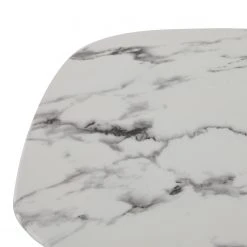 Red Living Beistelltisch Ladis - Glas / Metall - Marmor Weiß Dekor / Schwarz -Wohnzimmermöbel boutique en ligne 1000273412 210611 15403200017 DETAILS P000000001000273412