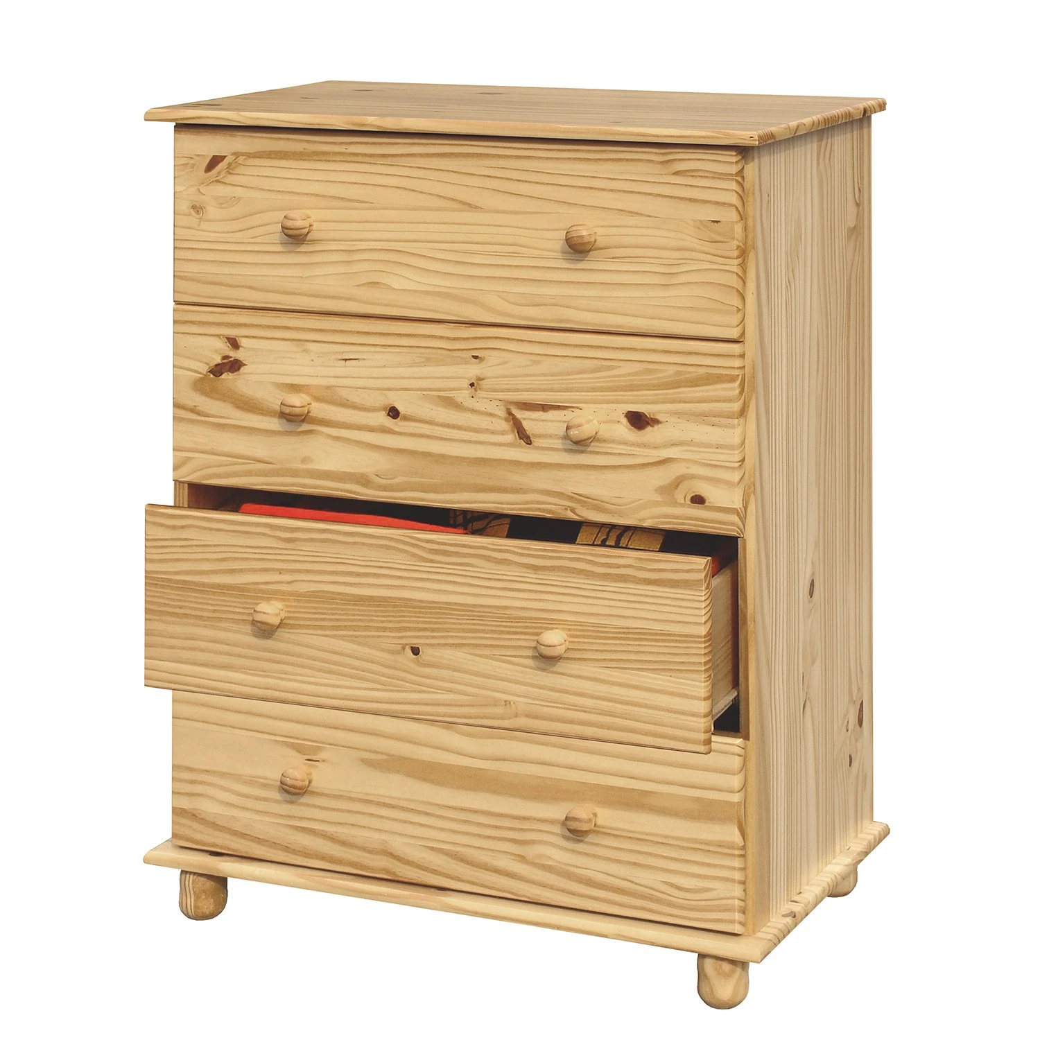 Naturoo Kommode Bekasi IV - Kiefer massiv 3 Naturoo Kommode Bekasi IV - Kiefer massiv – Bild 3