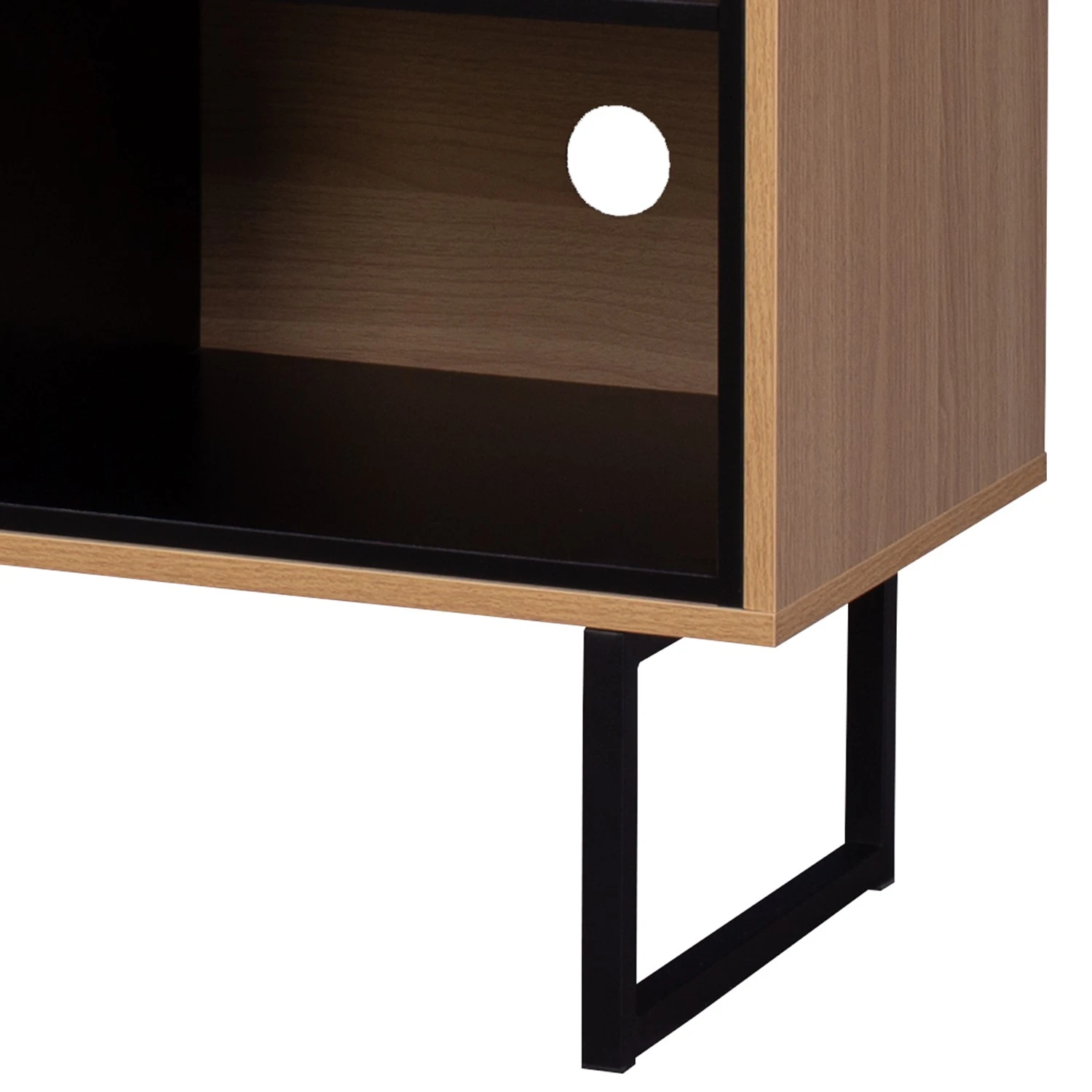 Loftscape Sideboard Borsh - Echtholzfurnier - Eiche / Schwarz 6 Loftscape Sideboard Borsh - Echtholzfurnier - Eiche / Schwarz – Bild 6