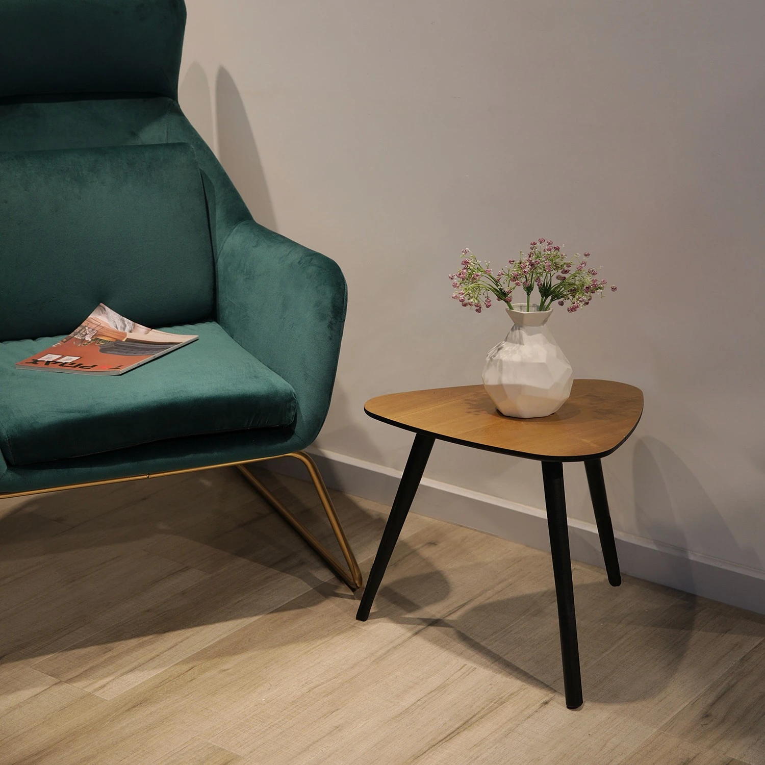 Red Living Beistelltisch Malcata III - Echtholzfurnier - Paulownia / Schwarz 2 Red Living Beistelltisch Malcata III - Echtholzfurnier - Paulownia / Schwarz – Bild 2