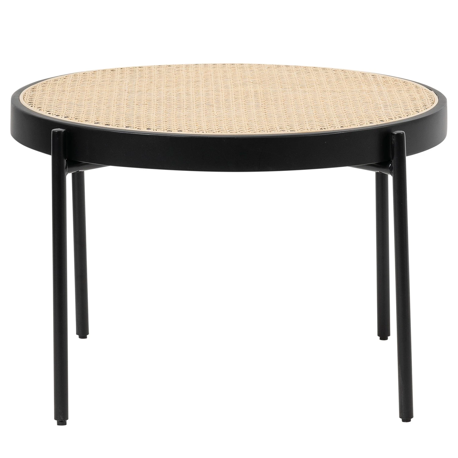 Studio Copenhagen Couchtisch Cyra - Rattan / Metall - Rattan / Schwarz 3 Studio Copenhagen Couchtisch Cyra - Rattan / Metall - Rattan / Schwarz – Bild 3