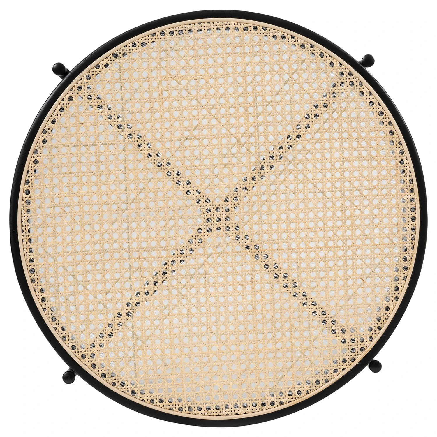 Studio Copenhagen Couchtisch Cyra - Rattan / Metall - Rattan / Schwarz 5 Studio Copenhagen Couchtisch Cyra - Rattan / Metall - Rattan / Schwarz – Bild 5