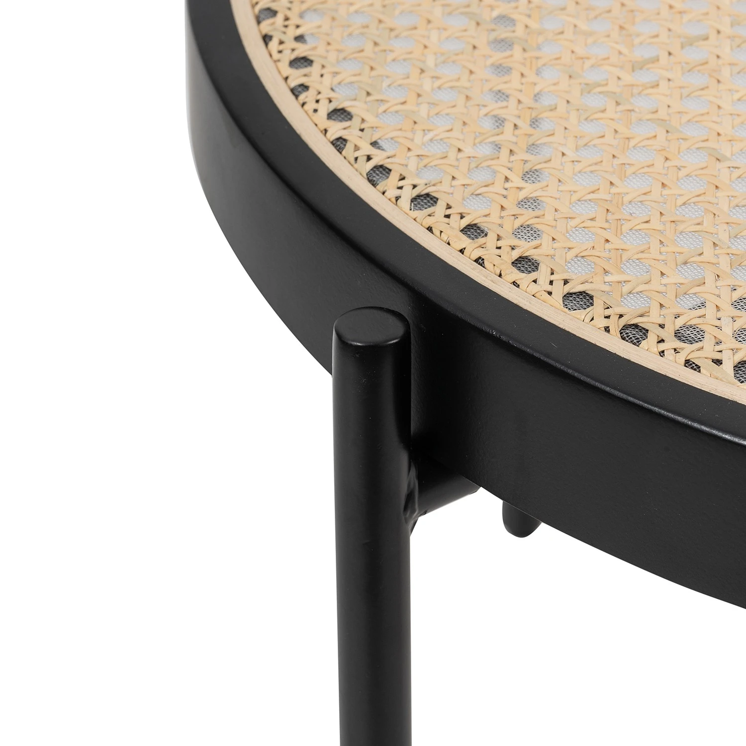 Studio Copenhagen Couchtisch Cyra - Rattan / Metall - Rattan / Schwarz 6 Studio Copenhagen Couchtisch Cyra - Rattan / Metall - Rattan / Schwarz – Bild 6