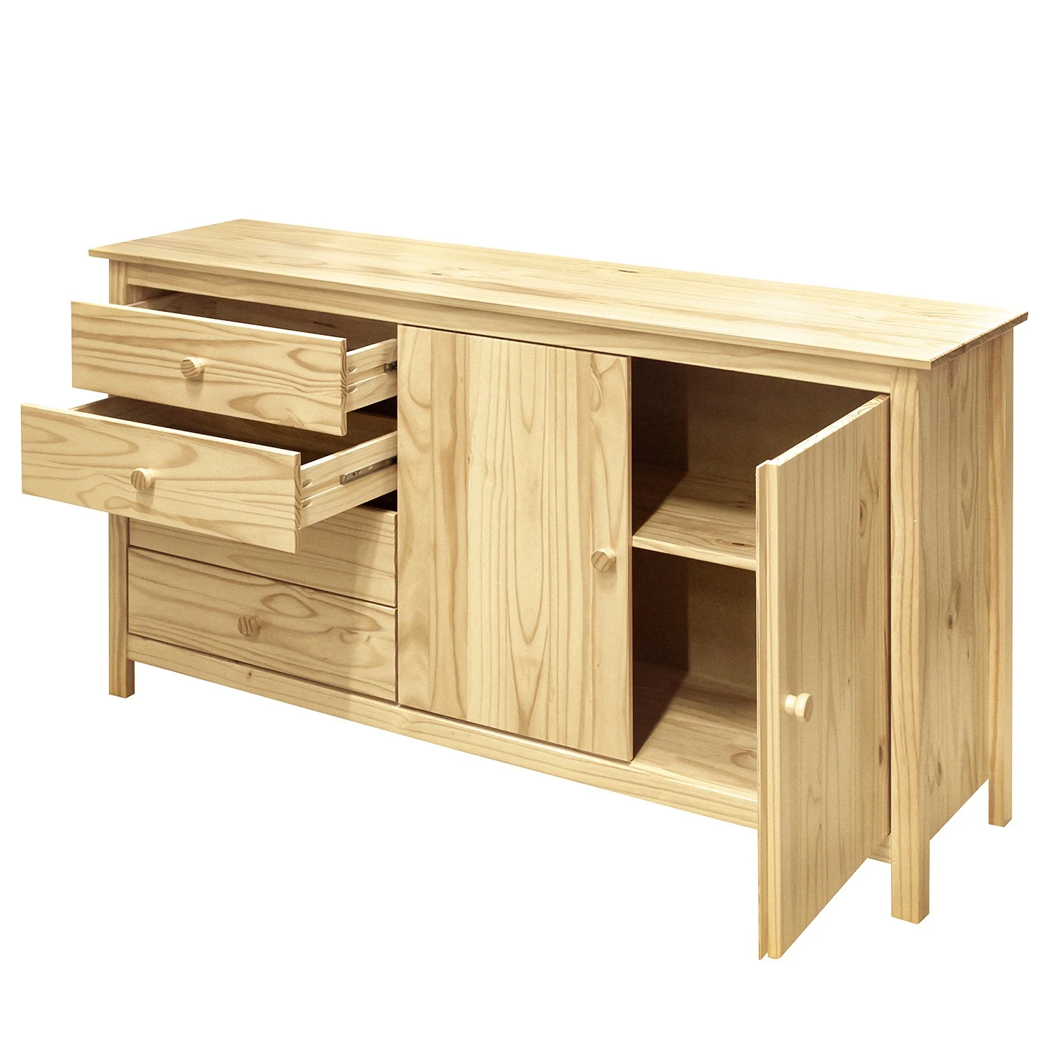 Naturoo Sideboard Bekasi II - Kiefer massiv 3 Naturoo Sideboard Bekasi II - Kiefer massiv – Bild 3