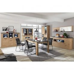 Ridgevalley Buffetaufsatz Nanda - Eiche Artisan Dekor / Eiche Schwarz Dekor -Wohnzimmermöbel boutique en ligne 1000273452 210610 07544900045 MOOD DETAILS P000000001000273452 mood