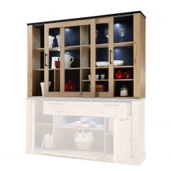 Ridgevalley Buffetaufsatz Nanda - Eiche Artisan Dekor / Eiche Schwarz Dekor -Wohnzimmermöbel boutique en ligne 1000273452 210610 07544900046 DETAILS P000000001000273452