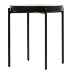 Studio Copenhagen Beistelltisch Cyra - Rattan / Metall - Rattan / Schwarz -Wohnzimmermöbel boutique en ligne 1000273455 220420 035 DETAILS P000000001000273455