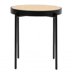 Studio Copenhagen Beistelltisch Cyra - Rattan / Metall - Rattan / Schwarz -Wohnzimmermöbel boutique en ligne 1000273455 220420 040 DETAILS P000000001000273455