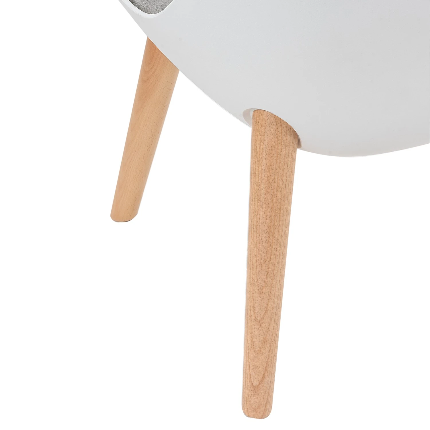 Mørteens Sessel Evie I - Kunststoff & Webstoff / Buche massiv - Weiß & Grau / Buche 7 Mørteens Sessel Evie I - Kunststoff & Webstoff / Buche massiv - Weiß & Grau / Buche – Bild 7