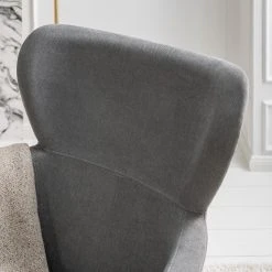 Mørteens Schaukelstuhl Felin - Webstoff / Metall & Buche massiv - Grau / Schwarz & Buche -Wohnzimmermöbel boutique en ligne 1000273480 220912 022 MOOD DETAILS P000000001000273480 mood