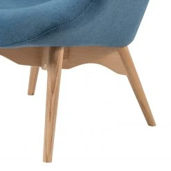 Mørteens Sessel Gimli - Webstoff / Esche massiv - Jeansblau -Wohnzimmermöbel boutique en ligne 1000273486 220420 060 DETAILS P000000001000273486