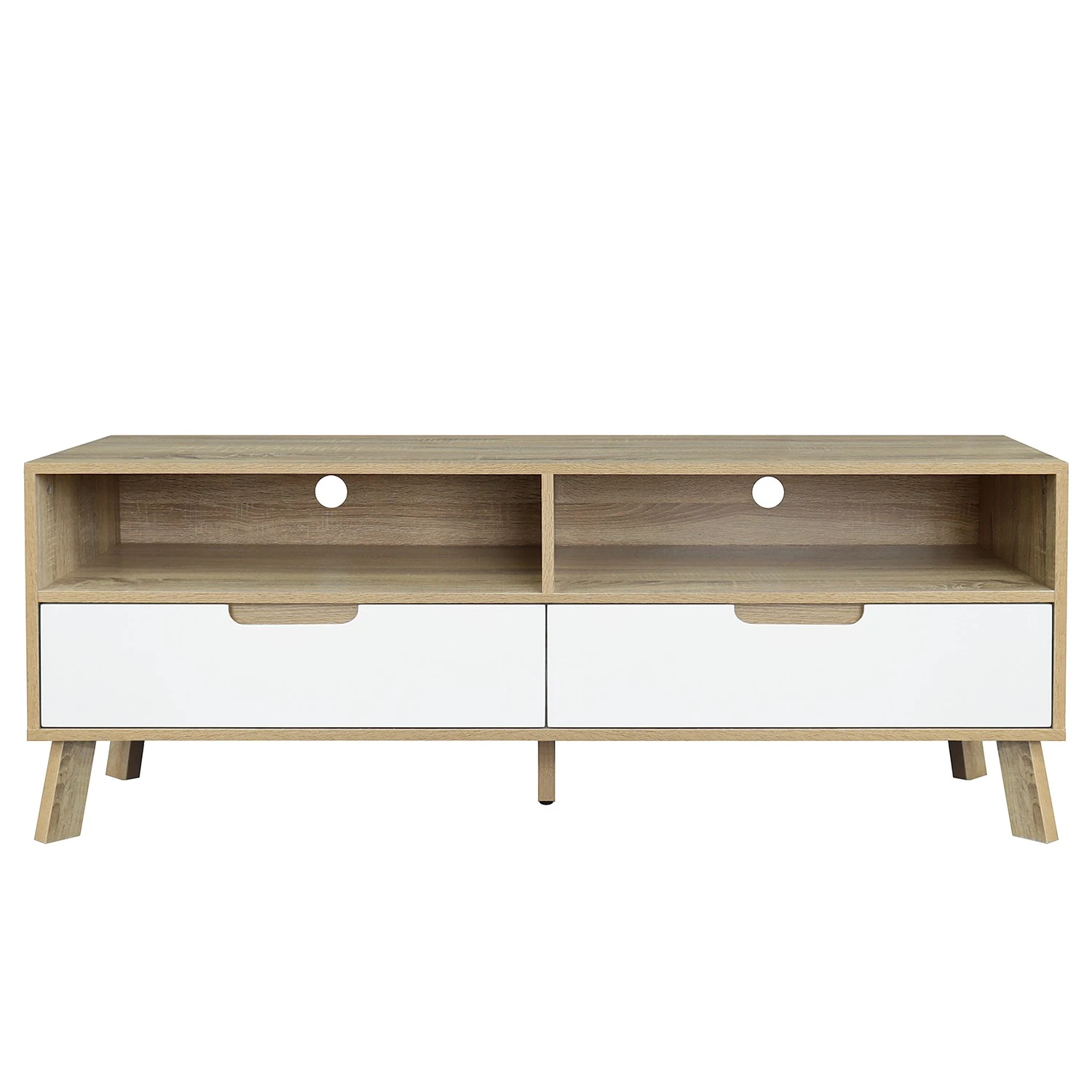 Norrwood TV-Lowboard Ibo - Weiß / Eiche Artisan Dekor 5 Norrwood TV-Lowboard Ibo - Weiß / Eiche Artisan Dekor – Bild 5