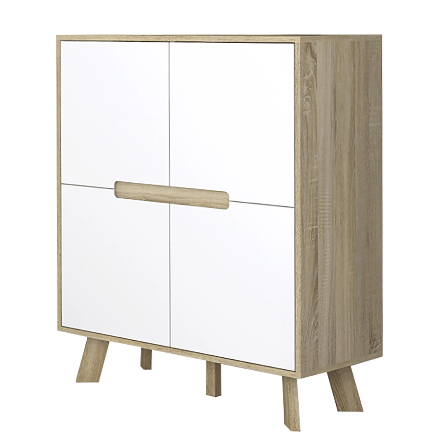 Norrwood Kommode Ibo - Weiß / Eiche Artisan Dekor 1 Norrwood Kommode Ibo - Weiß / Eiche Artisan Dekor