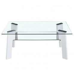 Loftscape Couchtisch Aken - Glas - Hochglanz Weiß -Wohnzimmermöbel boutique en ligne 1000273494 210615 13505800054 DETAILS P000000001000273494