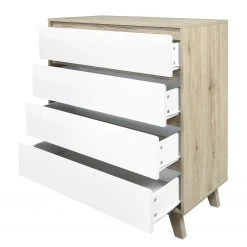 Norrwood Kommode Jano I - Weiß / Eiche Artisan Dekor 9 Norrwood Kommode Jano I - Weiß / Eiche Artisan Dekor -Wohnzimmermöbel boutique en ligne 1000273496 210615 13505600021 DETAILS P000000001000273496