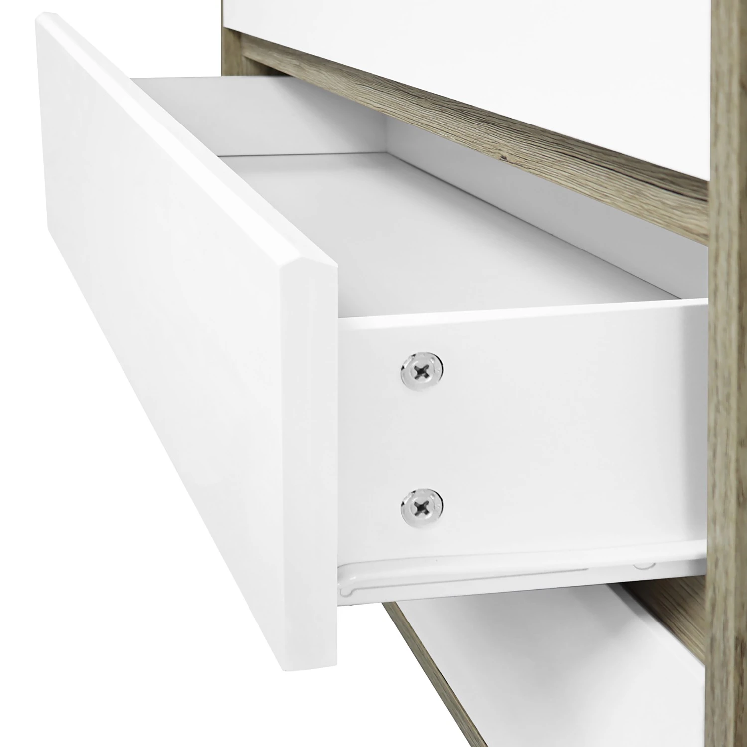 Norrwood Kommode Jano II - Weiß / Eiche Artisan Dekor 3 Norrwood Kommode Jano II - Weiß / Eiche Artisan Dekor – Bild 3