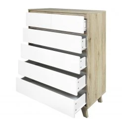 Norrwood Kommode Jano II - Weiß / Eiche Artisan Dekor 15 Norrwood Kommode Jano II - Weiß / Eiche Artisan Dekor -Wohnzimmermöbel boutique en ligne 1000273497 210615 13505800069 DETAILS P000000001000273497