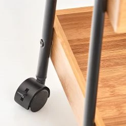 Zeller Beistellwagen Abrigada - Bambus / Metall - Natur / Schwarz - 50 x 28 x 70 cm -Wohnzimmermöbel boutique en ligne 1000273689 210615 06563600003 DETAILS P000000001000273689