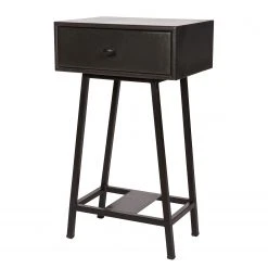 Red Living Beistelltisch Kait - Mango massiv / Metall - Schwarz