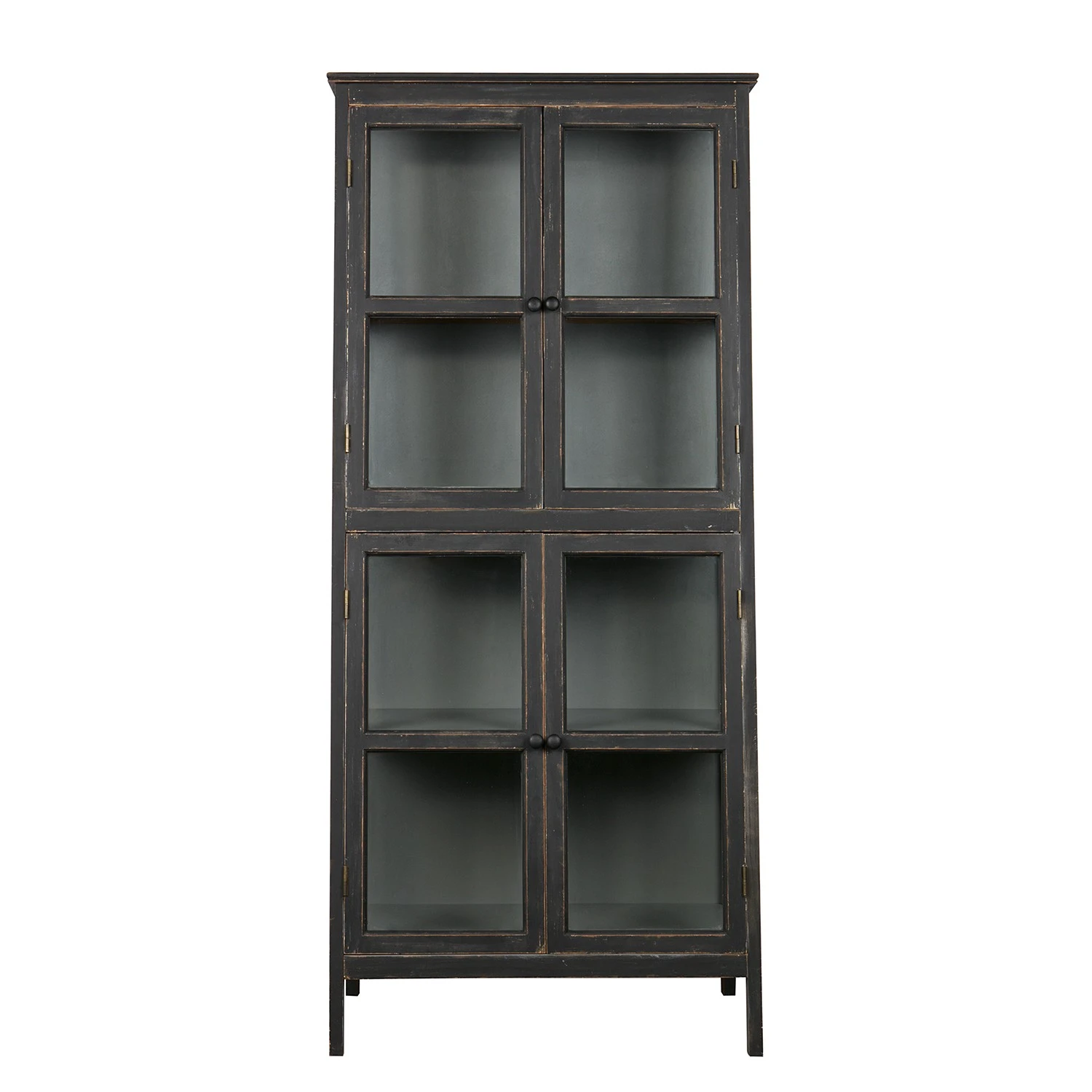 Red Living Vitrinenschrank Egelev - Kiefer massiv - Antik Schwarz 8 Red Living Vitrinenschrank Egelev - Kiefer massiv - Antik Schwarz – Bild 8