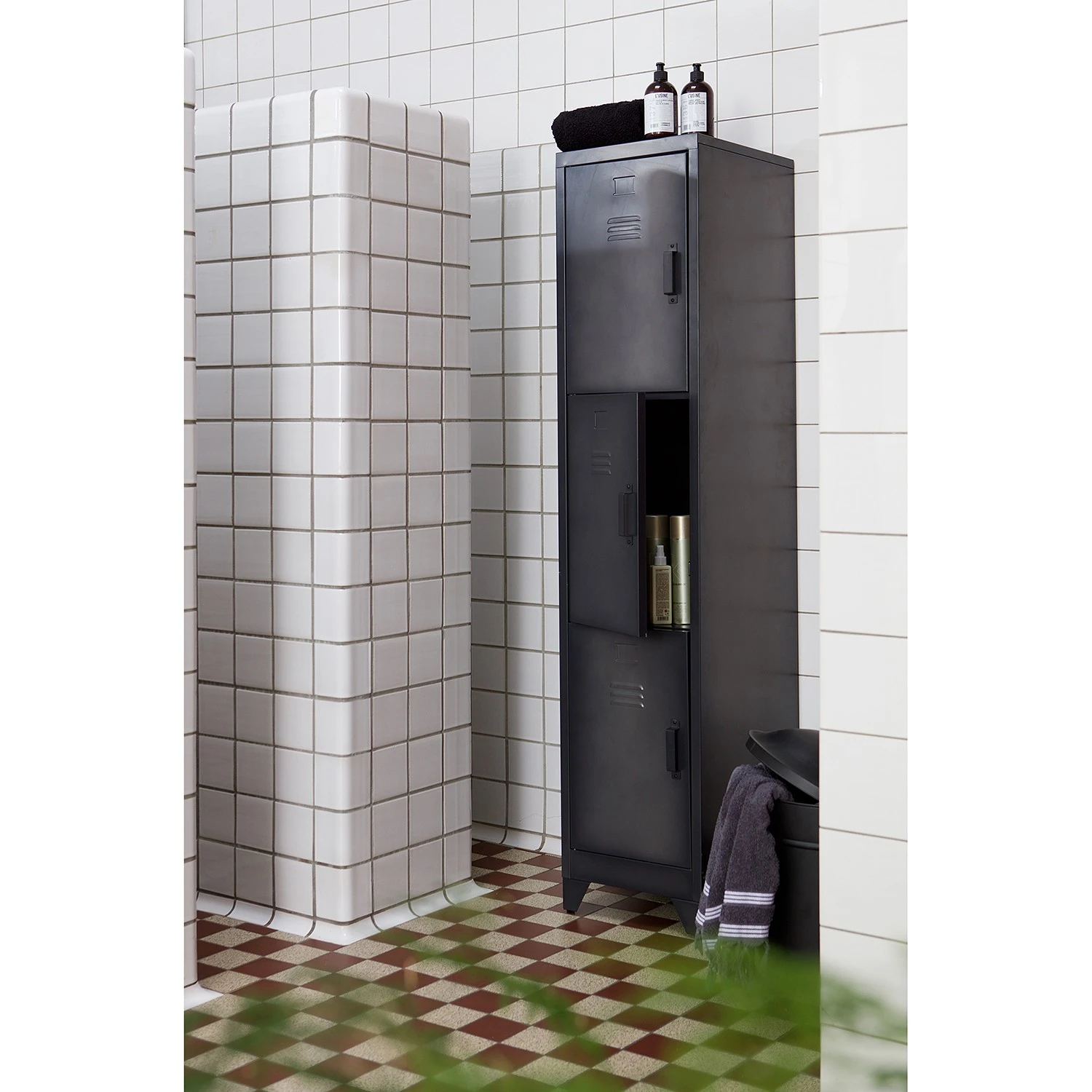 Red Living Schrank Capo I - Metall - Vintage Schwarz 3 Red Living Schrank Capo I - Metall - Vintage Schwarz – Bild 3