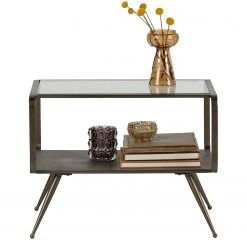 Red Living Couchtisch Ilford - Glas / Metall - Antik Gold -Wohnzimmermöbel boutique en ligne 1000275646 210630 12470800197 DETAILS P000000001000275646