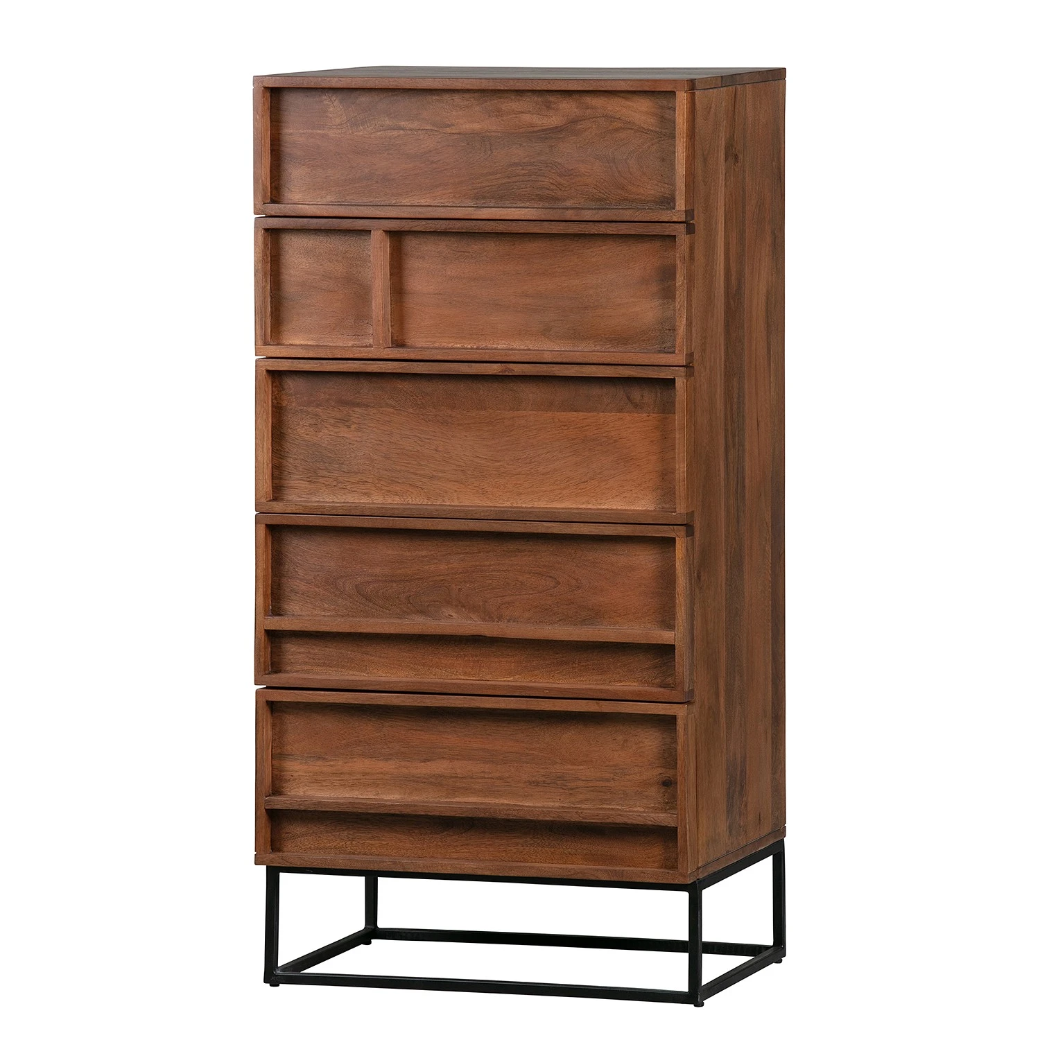 Red Living Kommode Borro I - Mango massiv / Metall - Mango / Schwarz 1 Red Living Kommode Borro I - Mango massiv / Metall - Mango / Schwarz