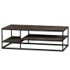 Red Living Couchtisch Filley - Altholz Teak / Metall - Teak / Schwarz