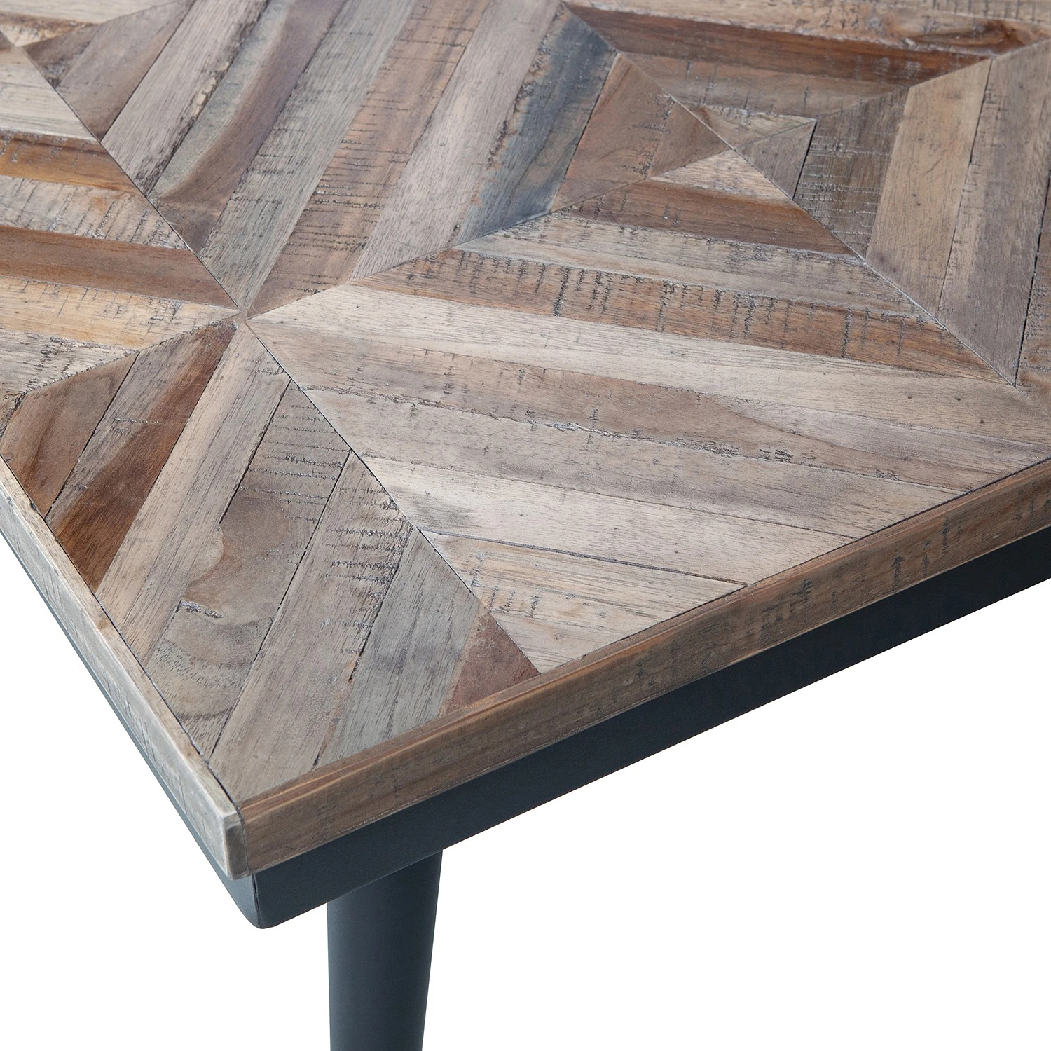 Red Living Couchtisch Hobro - Teak massiv / Metall - Teak / Schwarz 4 Red Living Couchtisch Hobro - Teak massiv / Metall - Teak / Schwarz – Bild 4