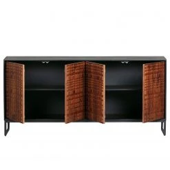 Red Living Sideboard Dynk - Sheesham massiv - Sheesham / Schwarz -Wohnzimmermöbel boutique en ligne 1000275674 210630 12481700341 DETAILS P000000001000275674