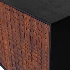 Red Living Sideboard Dynk - Sheesham massiv - Sheesham / Schwarz -Wohnzimmermöbel boutique en ligne 1000275674 210630 12481700343 DETAILS P000000001000275674