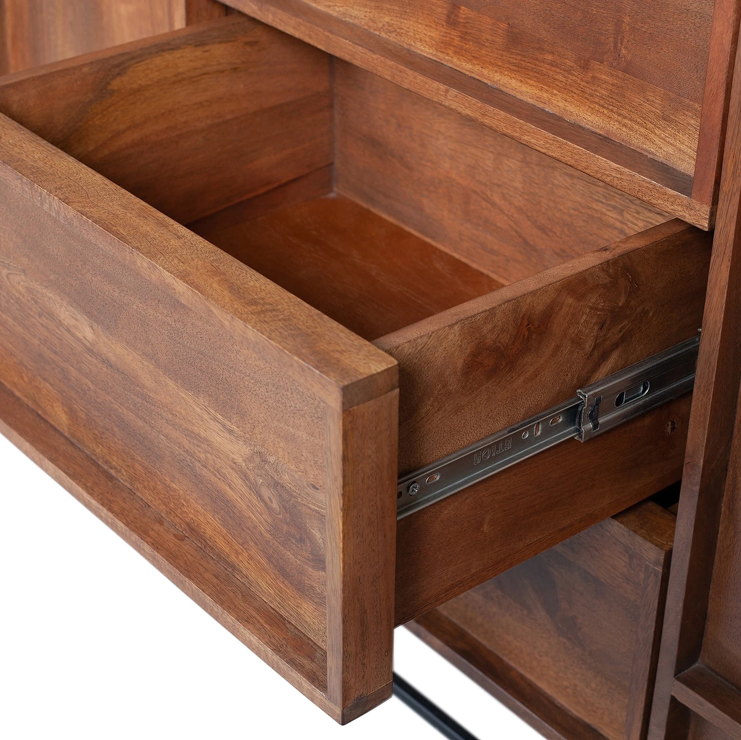 Red Living Sideboard Borro II - Mango massiv / Metall - Mango / Schwarz 6 Red Living Sideboard Borro II - Mango massiv / Metall - Mango / Schwarz – Bild 6