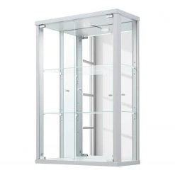 Fredriks Hängevitrine Exhibit II - Inkl. Beleuchtung - Silber