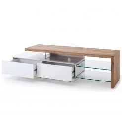 Fredriks TV-Lowboard Molios I - Eiche teilmassiv - Weiß / Eiche -Wohnzimmermöbel boutique en ligne 1000275851 210623 08364400003 DETAILS P000000001000275851