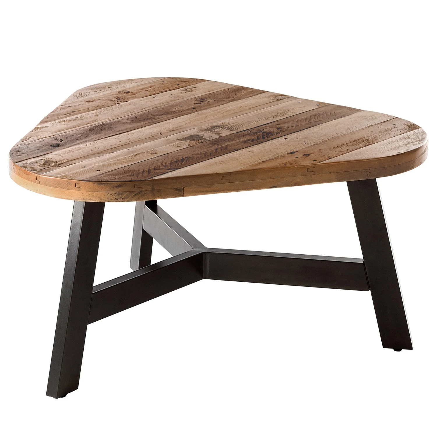 Ars manufacti Couchtisch Tamati (2er-Set) - Altholz Pinie / Metall - Pinie Dunkel / Schwarz 10 Ars manufacti Couchtisch Tamati (2er-Set) - Altholz Pinie / Metall - Pinie Dunkel / Schwarz – Bild 10