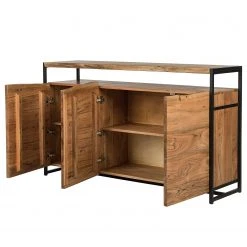 Ars manufacti Sideboard Kaawo - Akazie massiv / Metall - Akazie / Schwarz -Wohnzimmermöbel boutique en ligne 1000276806 220713 040 DETAILS P000000001000276806