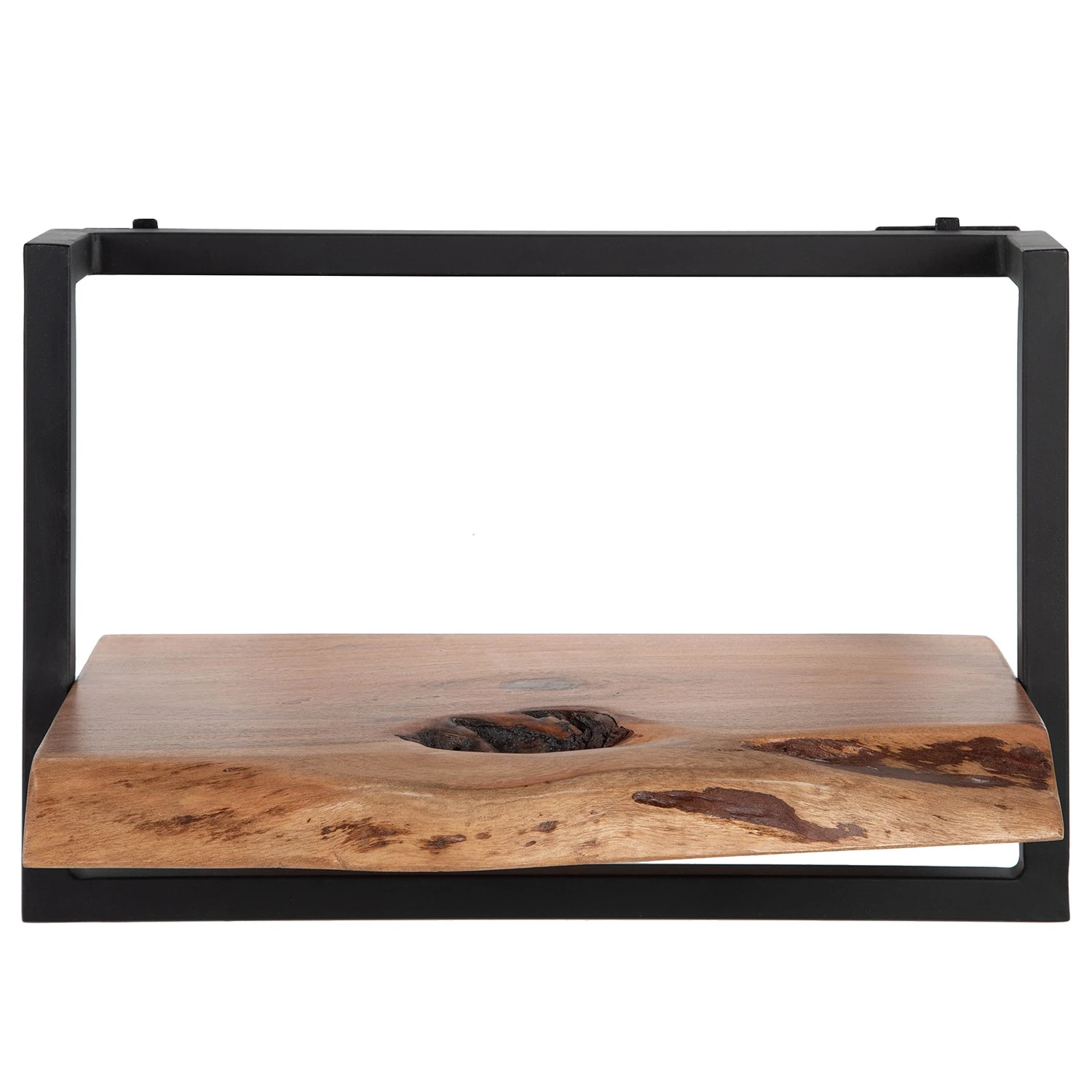 Ars manufacti Wandregal Kaawo I - Akazie massiv / Metall - Akazie / Schwarz - Breite: 45 cm 6 Ars manufacti Wandregal Kaawo I - Akazie massiv / Metall - Akazie / Schwarz - Breite: 45 cm – Bild 6