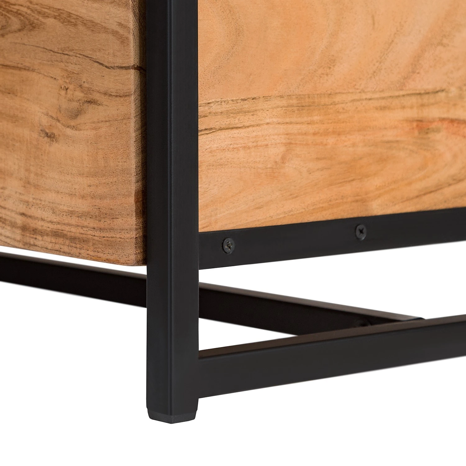 Ars manufacti TV-Lowboard Kaawo - Akazie massiv / Metall - Akazie / Schwarz 7 Ars manufacti TV-Lowboard Kaawo - Akazie massiv / Metall - Akazie / Schwarz – Bild 7