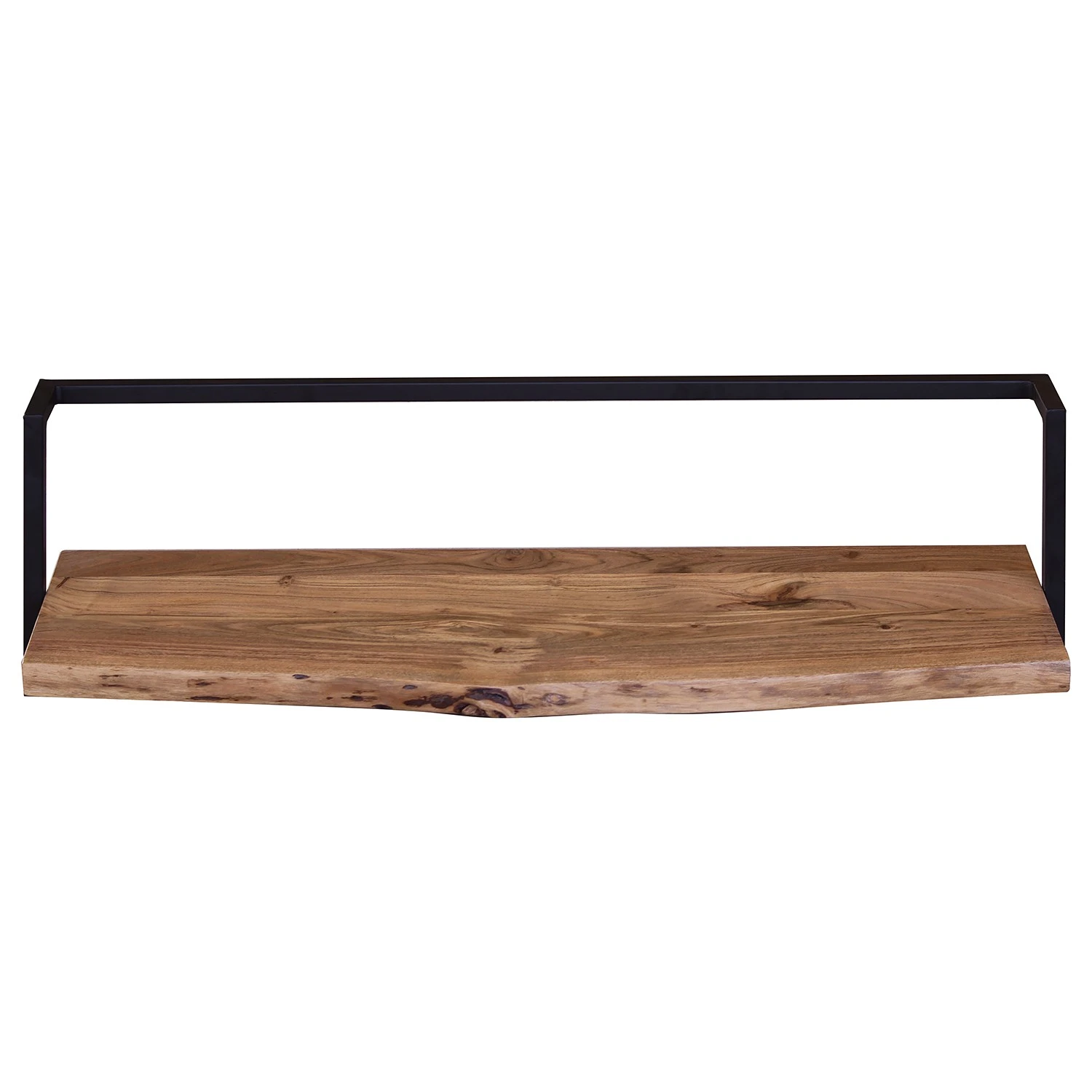 Ars manufacti Wandregal Kaawo I - Akazie massiv / Metall - Akazie / Schwarz - Breite: 100 cm 4 Ars manufacti Wandregal Kaawo I - Akazie massiv / Metall - Akazie / Schwarz - Breite: 100 cm – Bild 4