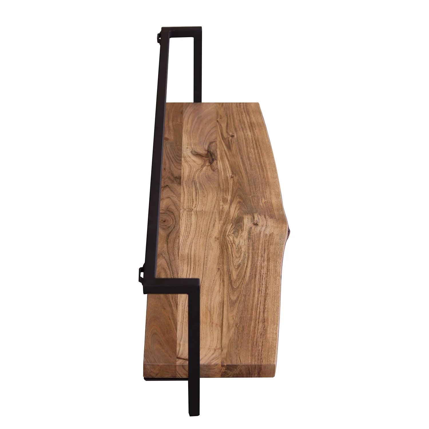 Ars manufacti Wandregal Kaawo I - Akazie massiv / Metall - Akazie / Schwarz - Breite: 100 cm 5 Ars manufacti Wandregal Kaawo I - Akazie massiv / Metall - Akazie / Schwarz - Breite: 100 cm – Bild 5