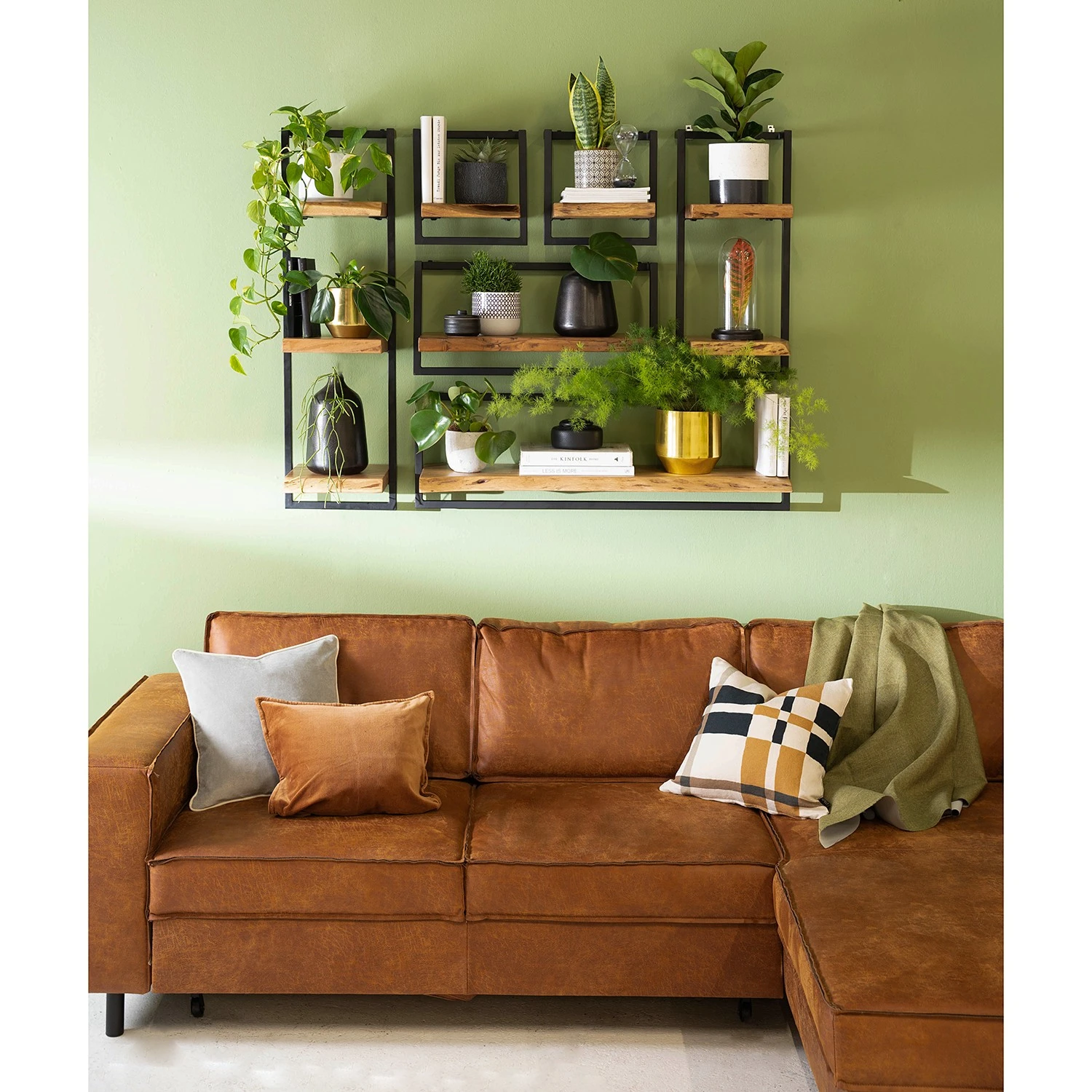 Ars manufacti Wandregal Kaawo I - Akazie massiv / Metall - Akazie / Schwarz - Breite: 100 cm 2 Ars manufacti Wandregal Kaawo I - Akazie massiv / Metall - Akazie / Schwarz - Breite: 100 cm – Bild 2