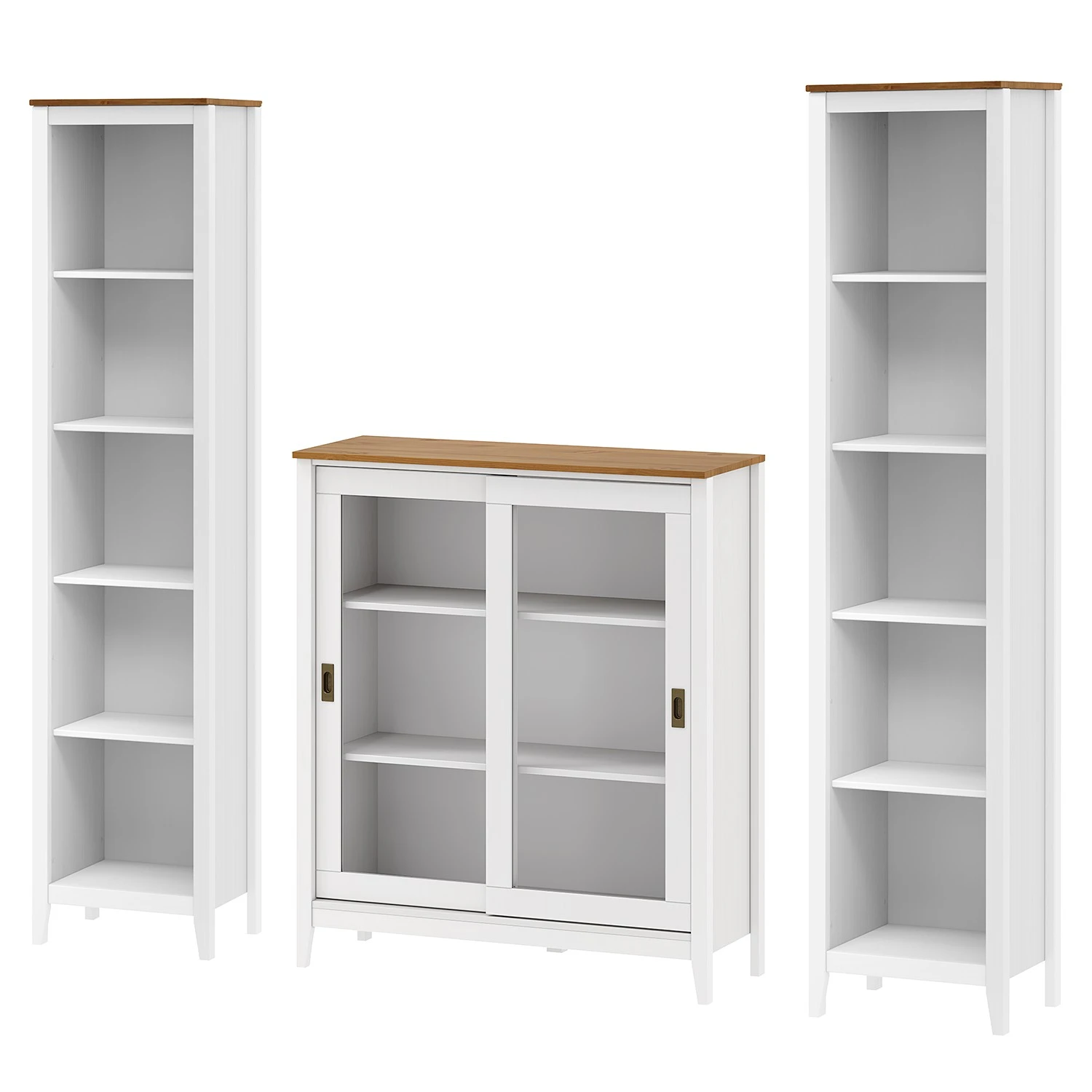 Maison Belfort Wohnkombination Rivery III (3-teilig) - Kiefer massiv - Weiß 1 Maison Belfort Wohnkombination Rivery III (3-teilig) - Kiefer massiv - Weiß