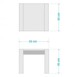 Studio Copenhagen Couchtisch Maayka - Eiche teilmassiv - Eiche Hell - Breite: 55 cm -Wohnzimmermöbel boutique en ligne 1000277391 211111 144903000516 SKETCH DETAILS P000000001000277391 sketch