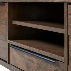 Red Living TV-Lowboard Berck - Echtholzfurnier / Metall - Raucheiche / Schwarz 13 Red Living TV-Lowboard Berck - Echtholzfurnier / Metall - Raucheiche / Schwarz -Wohnzimmermöbel boutique en ligne 1000277624 210706 14080800009 DETAILS P000000001000277624