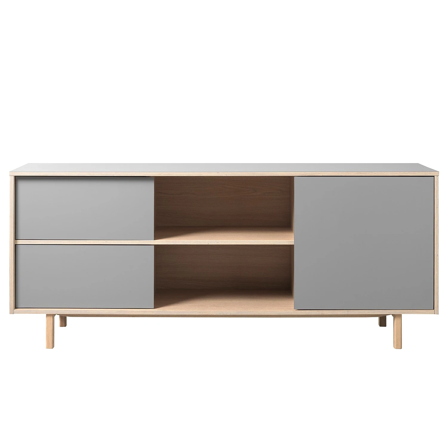 Mørteens Sideboard Berri - Grau / Braun 1 Mørteens Sideboard Berri - Grau / Braun