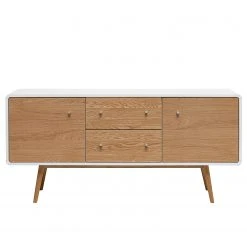Mørteens Sideboard Tarim - Echtholzfurnier - Eiche / Weiß