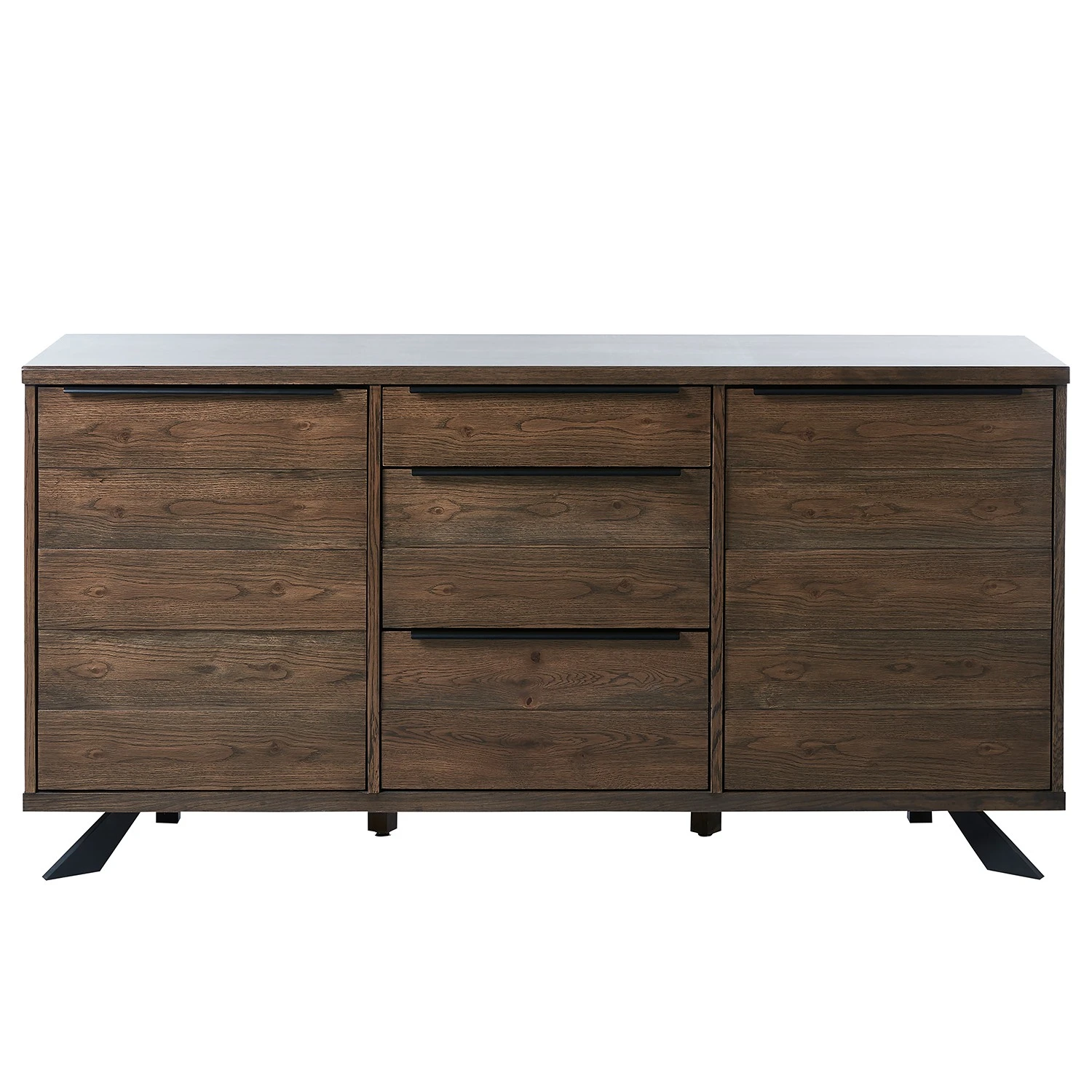 Red Living Sideboard Berck - Echtholzfurnier / Metall - Raucheiche / Schwarz 5 Red Living Sideboard Berck - Echtholzfurnier / Metall - Raucheiche / Schwarz – Bild 5