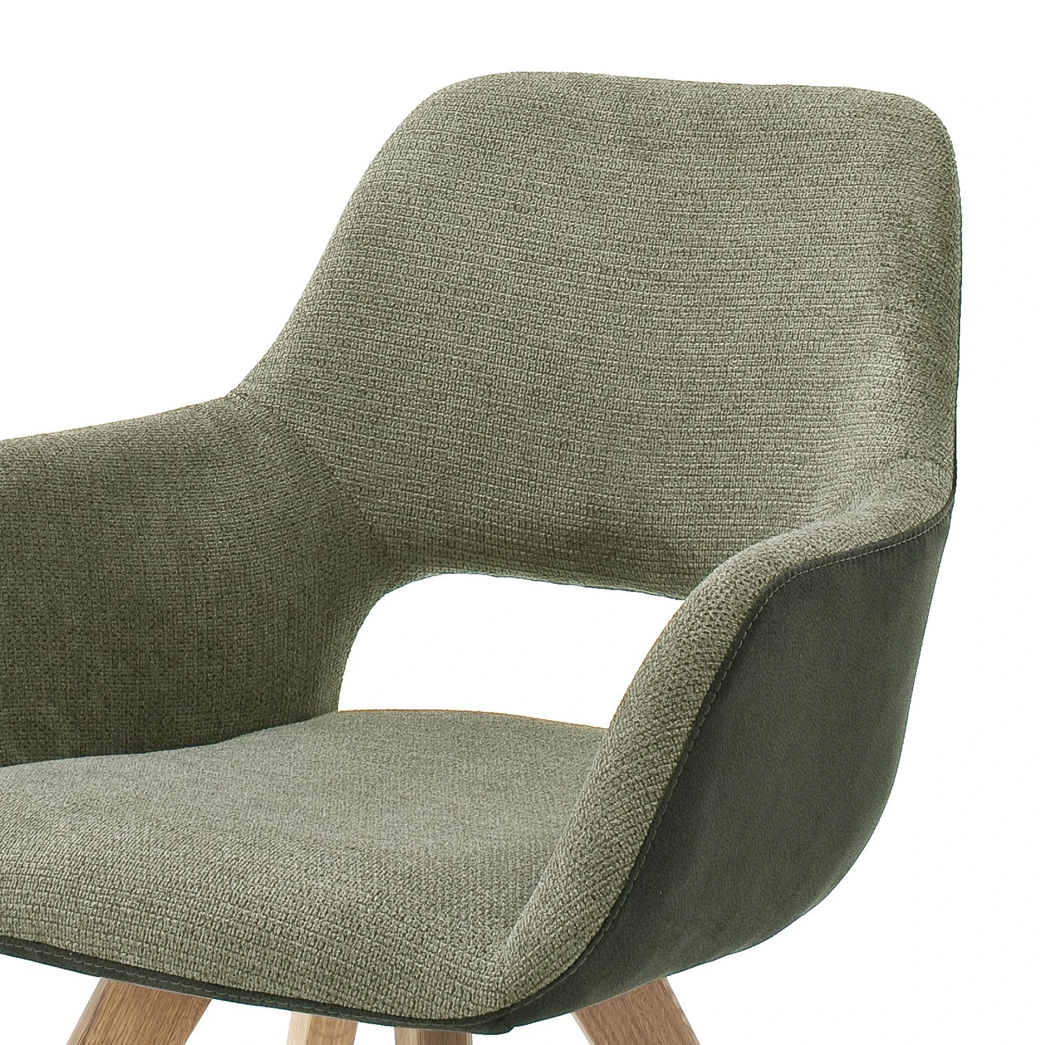 Norrwood Armlehnenstuhl Tristan - Olivgrün 2 Norrwood Armlehnenstuhl Tristan - Olivgrün – Bild 2